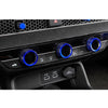 Acura Integra Blue Aluminum AC Climate Control Knob Ring Covers (2023)