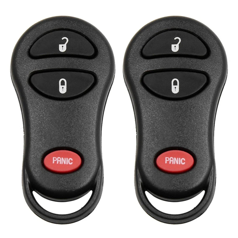 Dodge 2 x Key Fob Remote Case Shell Replacement (2001-2005)