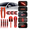 Safety 18 Pcs Car Reflective Warning Strip Tape Bumper Decor