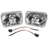 2 x Reflective Lenses 200mm x 142mm Headlight H4 Conversion + Park MakeModel