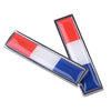 Vehicle France French Flag Emblem Car Badge Decal Sticker