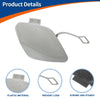 Mercedes S W222 (2014-2020) Silver Tone Front Car Bumper Tow Hook Cover
