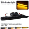 BMW E65 E66 2 x Smoked LED Fender Side Marker Signal Lights (2002-2008)