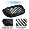BMW 335i Matte Black Front Upper Hood Bumper Grille (2007-2013)