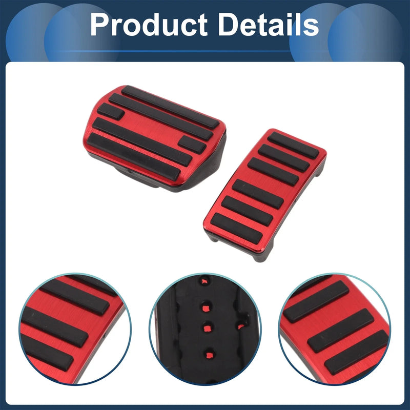 Ford Mustang Mach-E (2021-2025) Red 2 x Foot Accelerator Pedal Covers