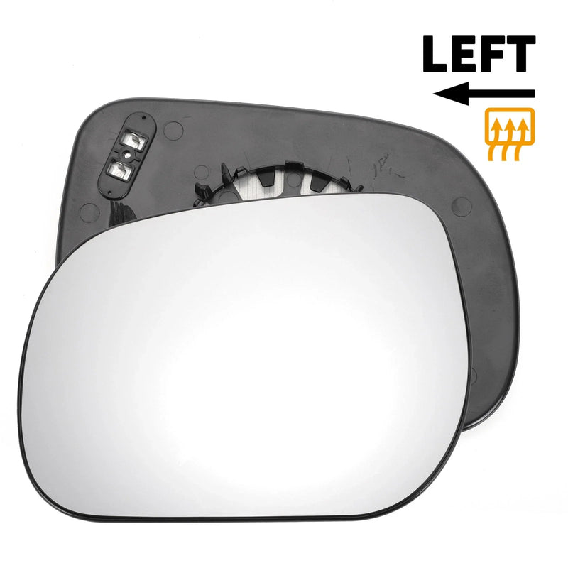 Toyota Verso Left Side White Mirror Glass with Back Heated (2009–2012)