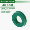 Oil Seal TPU 17x30x7mm High Pressure Green 5 Pcs