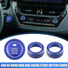 Toyota Corolla (2014-2023) 4Pcs AC Knob Ring & Engine Start Button Cover