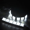 Car Fog Lamps 2 x White DC 12V 6-LED Daytime Running Lights (2010-2023)