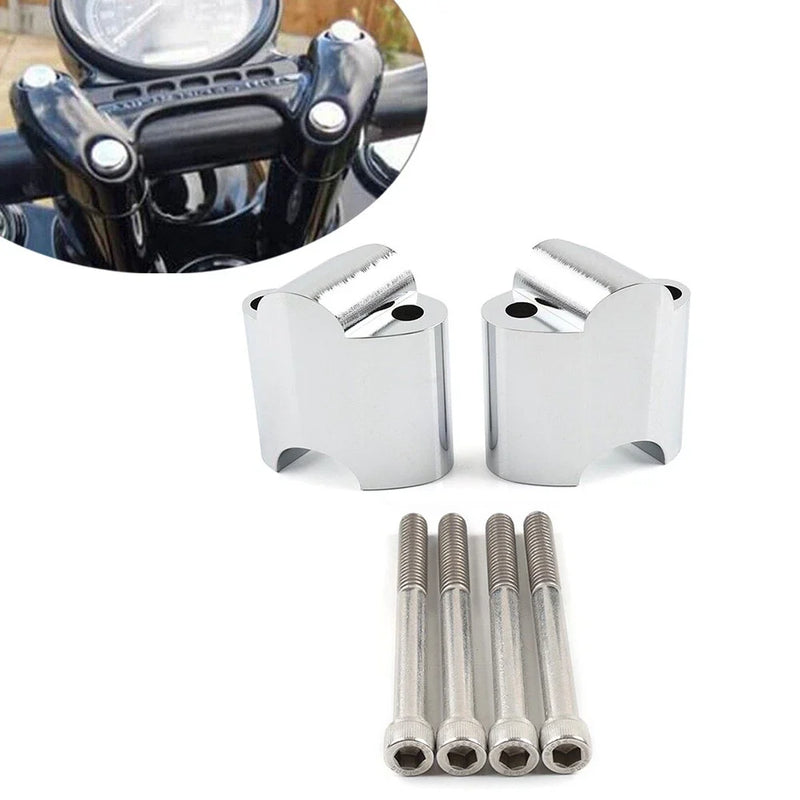 Harley Sportster 48 XL1200X 2" Handlebar Risers Mount Extension Chrome (2010-2023)