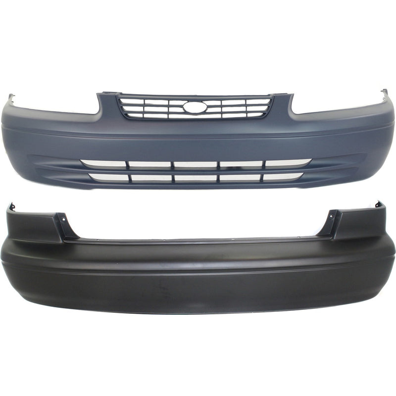 Bumper Cover For 1997-1999 Toyota Camry Front and Rear