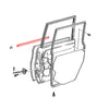 Toyota Land Cruiser FZJ76 GRJ79 VDJ76 Rear Door Glass Weatherstrip