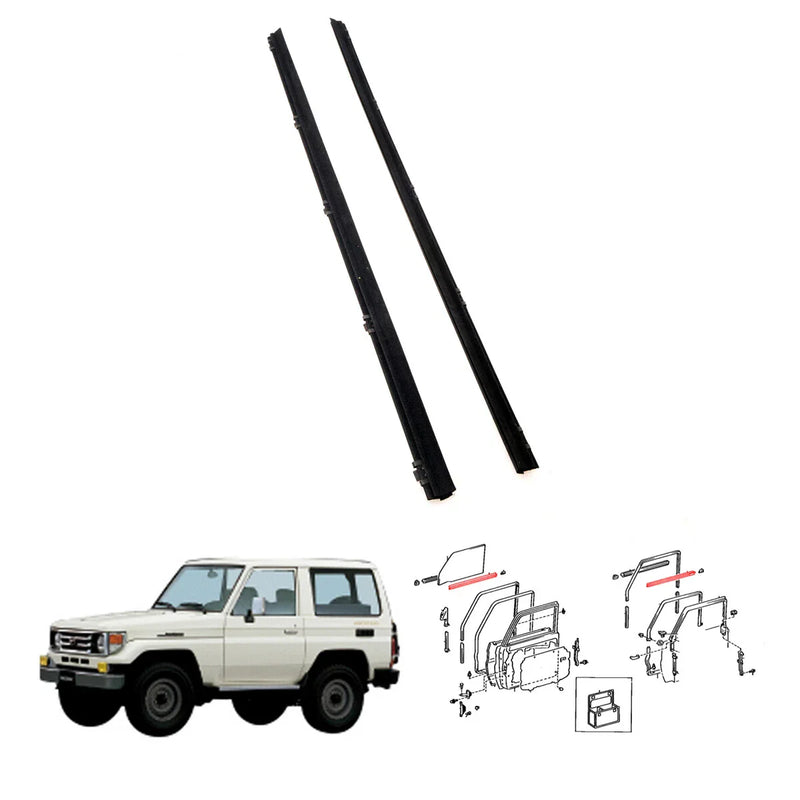 Toyota Land Cruiser BJ70 FJ75 RJ70 1984-1990 Front Door Glass Weatherstrip Vent