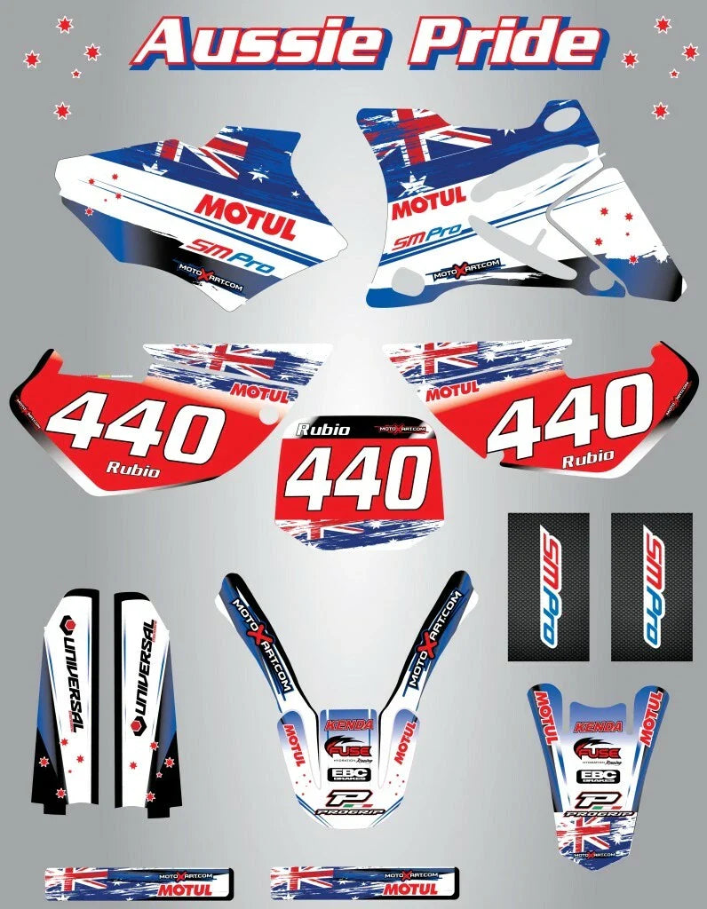 TM 85 AUSSIE PRIDE Custom Graphic Kit