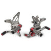 Kawasaki Z900 Aluminum Gray Rear Footpegs (2021-2023)