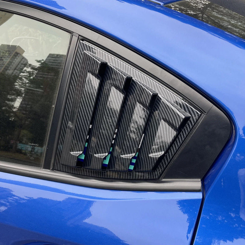 Subaru WRX / WRX STI 2 x Exterior Rear Window Louver Shutter Cover (2015–2021)