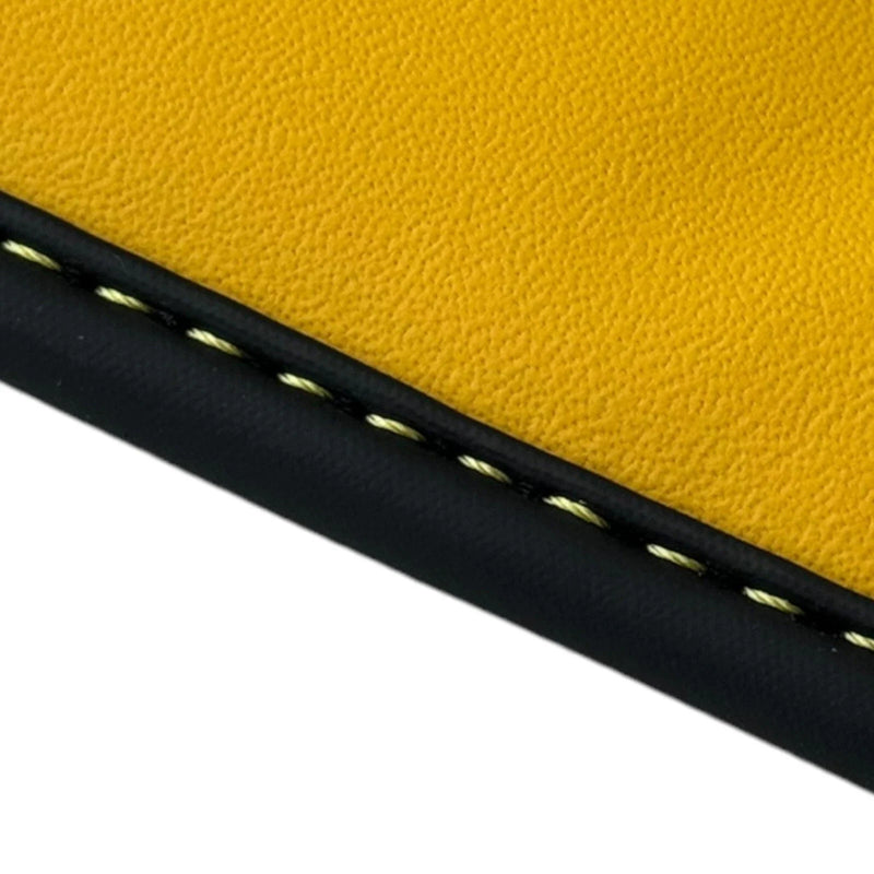 Ferrari 488 GTB (2015-2020) - AutoWin Brand, Yellow Leather Black Floor Mats