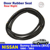 Weatherstrip Door Rubber Rear RH Fits Nissan Sunny Sentra B13 4D Sedan 90-93 D05