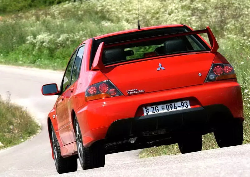 Mitsubishi Lancer EVO High Boot ABS Unpainted Spoiler Wing (2003-2007)
