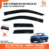 Ford Ranger Black Weather Shield Visor Sun Rain Guard (2022-2024)