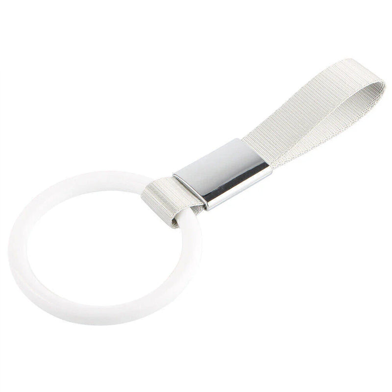 Subway Train Bus - White Tsurikawa Ring Handle Strap Charm