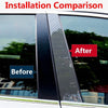 Buick Lacrosse 6PCS Carbon Fiber Window Pillar Posts Door Trim Cover (2009–2016)