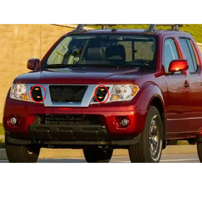 Jeep Grand Cherokee 4x Smoked Lens LED Grille Lights (2003-2021)