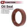 Make Model Oil Seal 35x48x10mm FKM Rubber Brown 2 x Rotary Shaft Seal