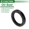 Oil Seal 48x65x10mm NBR Rubber High Pressure Black 5 Pcs