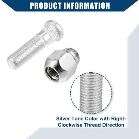 Hyundai Sonata, Kia Rio M12-1.50 Wheel Stud Bolts 2 x (2006-2023)
