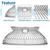 Lexus ES350 (2019-2021) Chrome Silver Tone Front Hood Bumper Grille