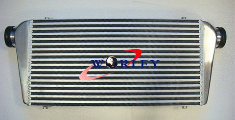 600x300x76mm Front Mount Intercooler + 3" Aluminum Piping + Silicone Hoses