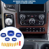 Dodge RAM (2013-2017) - 5 Pcs AC Gear Shift Headlight Media Knob Cover