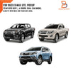 Isuzu D-Max, MU-X 9 x Black Carbon Fiber Door Handle Covers (12-19)