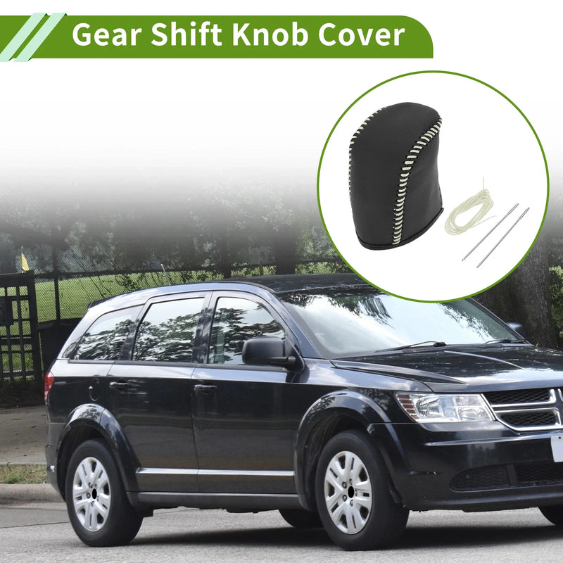 Dodge Journey (2011-2020) Beige Faux Leather 1 Pc Gear Shift Knob Cover