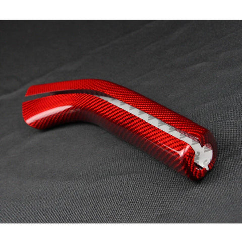 Camaro 2010-2015 Red Carbon Fiber Parking HandBrake Grip Knob Cover Cap fit
