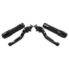 BMW F650GS Black Extendable Brake Clutch Levers Grips Set (2002-2007)