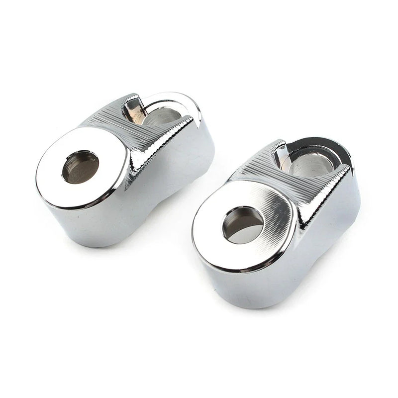 Harley Sportster FXR Chrome Short Front Turn Signal Mounts 39mm 49mm