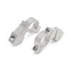 2 x Aluminum Alloy 10mm 7/8" Motorcycle Handlebar Rearview Mirror Holder