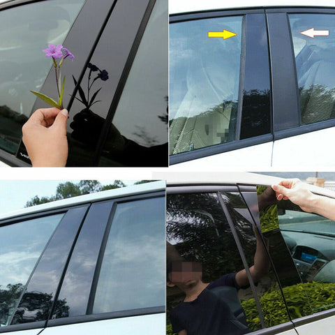 Pillar Posts Window Cover Trim / Gloss Black / Nissan Altima (2019–2021)