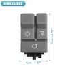 Chevy Black Gray Copper Tone Headlight Switch Headlamp Dimmer Switch