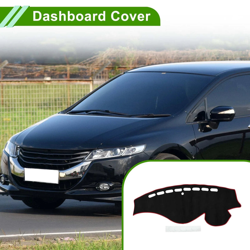 Honda Odyssey (2009-2014) Sun Protector Pad Black Red Dash Cover Mat