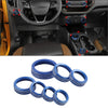 Ford Bronco Sport (2021-2024) - Blue AC Control Knob Trim Ring