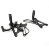 T595 509 955i 1050 Speed Triple (2006-2012) Black Rearset Footpegs
