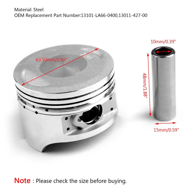 Honda CG200 Engine Piston 63.5mm (2000-2023)