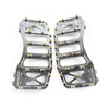 Harley Softail Touring Road Glide Chrome & Gold Foot Pegs
