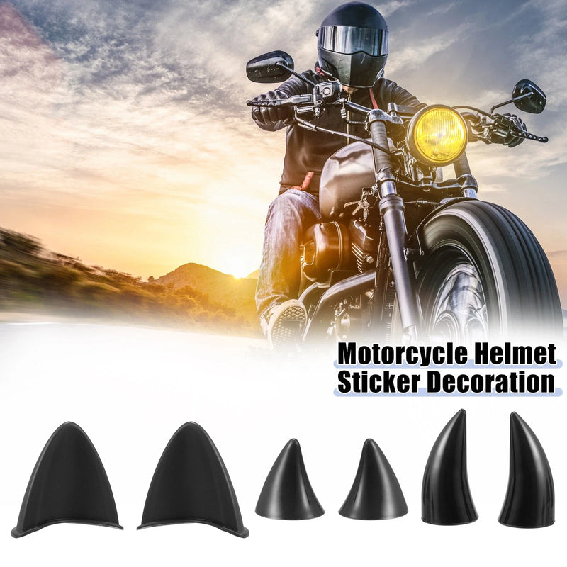 Motorcycle Black Set Cat Ears Devil Horn Decoration