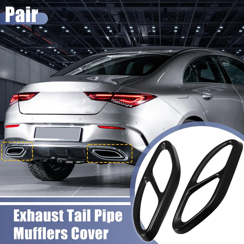 Mercedes-Benz A Class A200 Exhaust Tail Pipe Mufflers Covers (2016-2019)