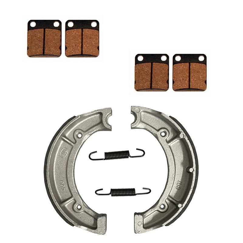 Yamaha Big Bear 400 Front Brake Pads & Rear Brake Shoes 2 x (2000–2004)