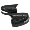 Mitsubishi Lancer EVO Black Carbon Fiber Side Mirror Covers (2013-2016)